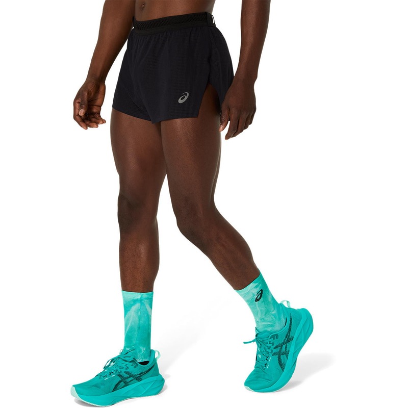 アシックス METARUN SPLIT SHORT 2011C752-001 ランニング メンズ ショーツ ブラック ASICS
