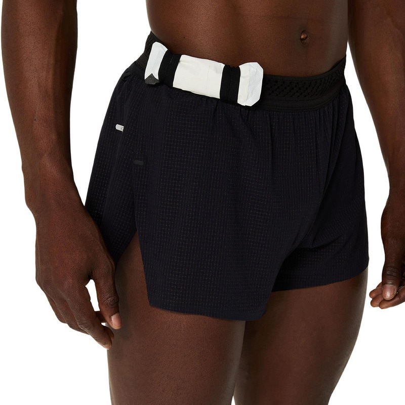 アシックス METARUN SPLIT SHORT 2011C752-001 ランニング メンズ ショーツ ブラック ASICS