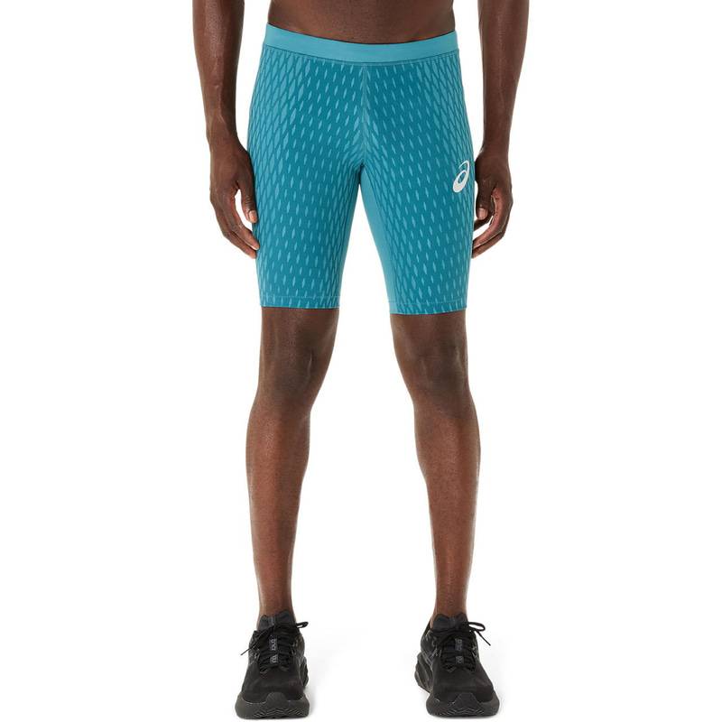 アシックス MOTION MUSCLE SUPPORTスピードタイツ 2011D109-403 ランニング メンズ ハーフタイツ ブルー ASICS