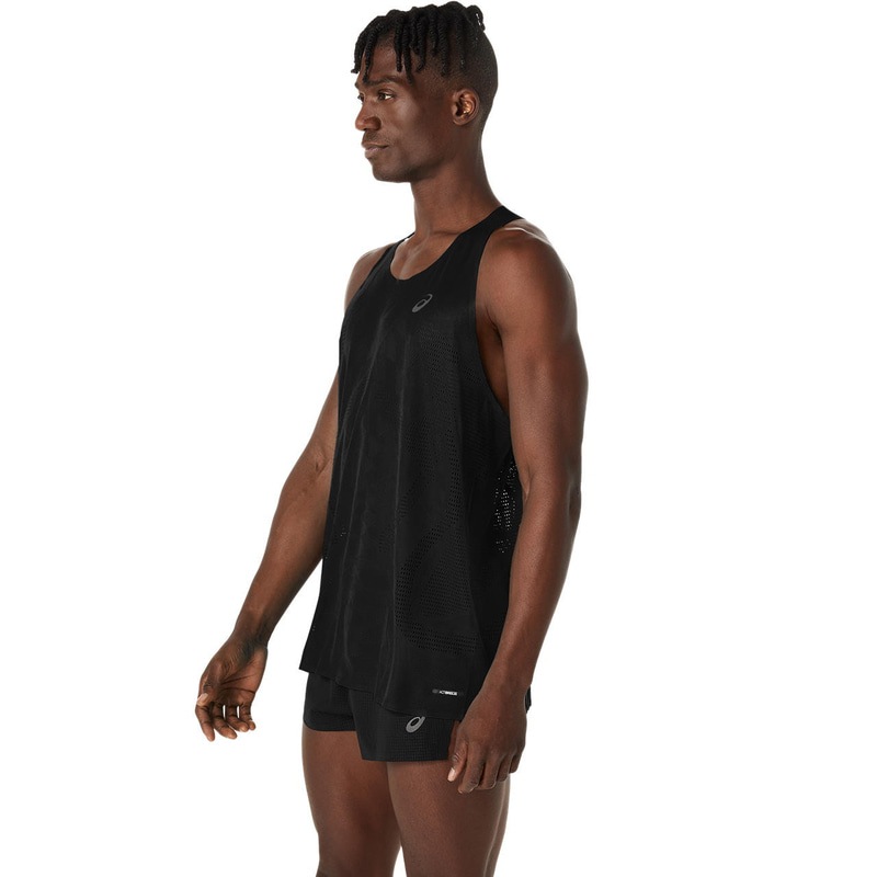 アシックス METARUNシングレット 2011D287-001 ランニング メンズ シングレット ブラック ASICS
