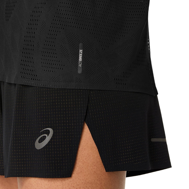 アシックス ウイメンズ ＭMMETARUNグレット 2012D222-001 ランニング レディース タンクトップ ブラック ASICS