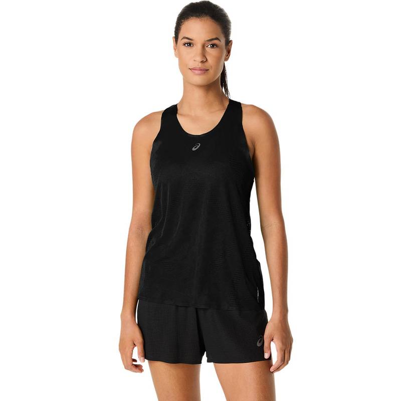 アシックス ウイメンズ ＭMMETARUNグレット 2012D222-001 ランニング レディース タンクトップ ブラック ASICS
