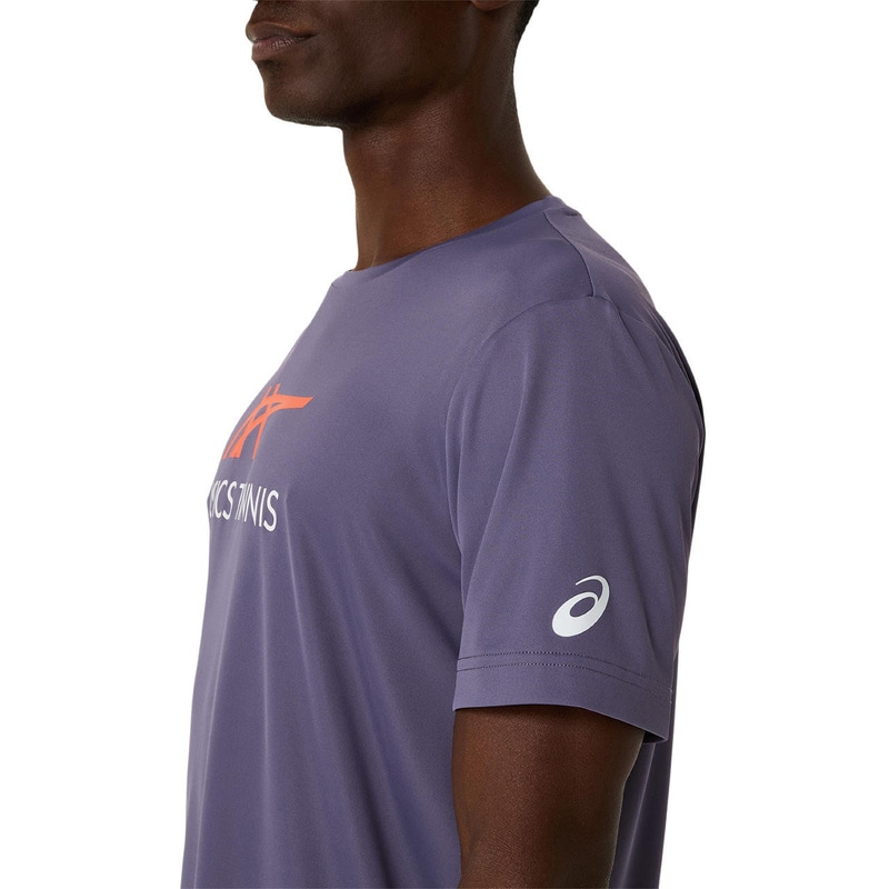 アシックス MEN COURT GRAPHIC TEE 2041A304-502 テニス メンズ 半袖トップス パープル ASICS