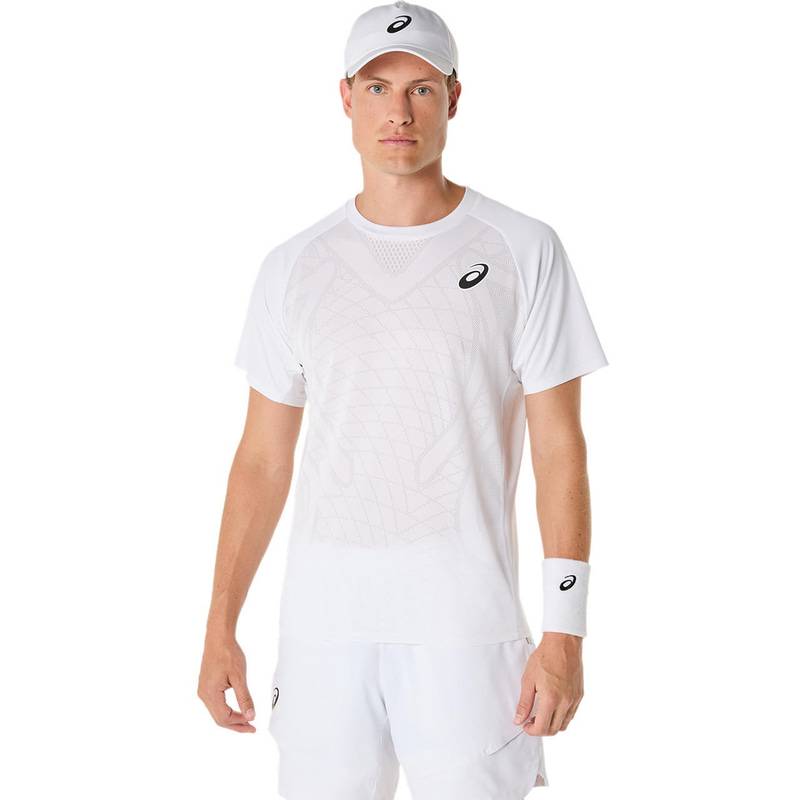 アシックス MATCH ACTIBREEZE SS TOP 2041A320-100 テニス メンズ 半袖トップス ホワイト ASICS