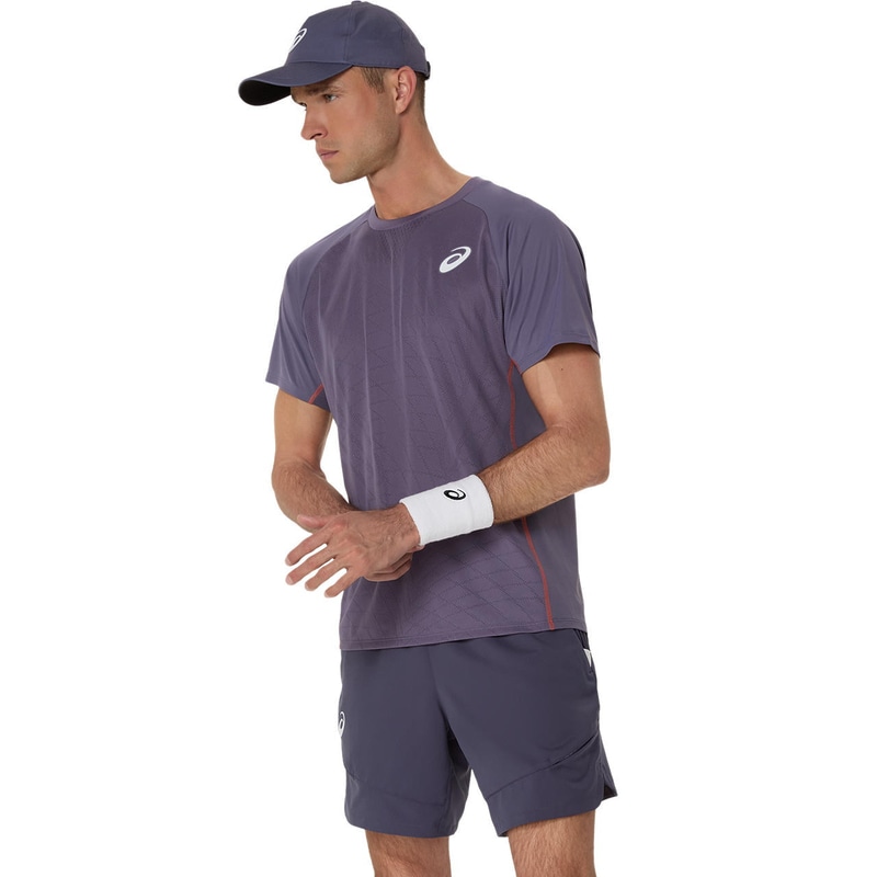 アシックス MATCH ACTIBREEZE SS TOP 2041A320-500 テニス メンズ 半袖トップス パープル ASICS