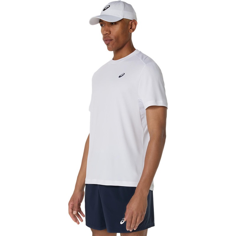 アシックス COURT SS TOP 2041A339-100 テニス メンズ 半袖トップス ホワイト ASICS