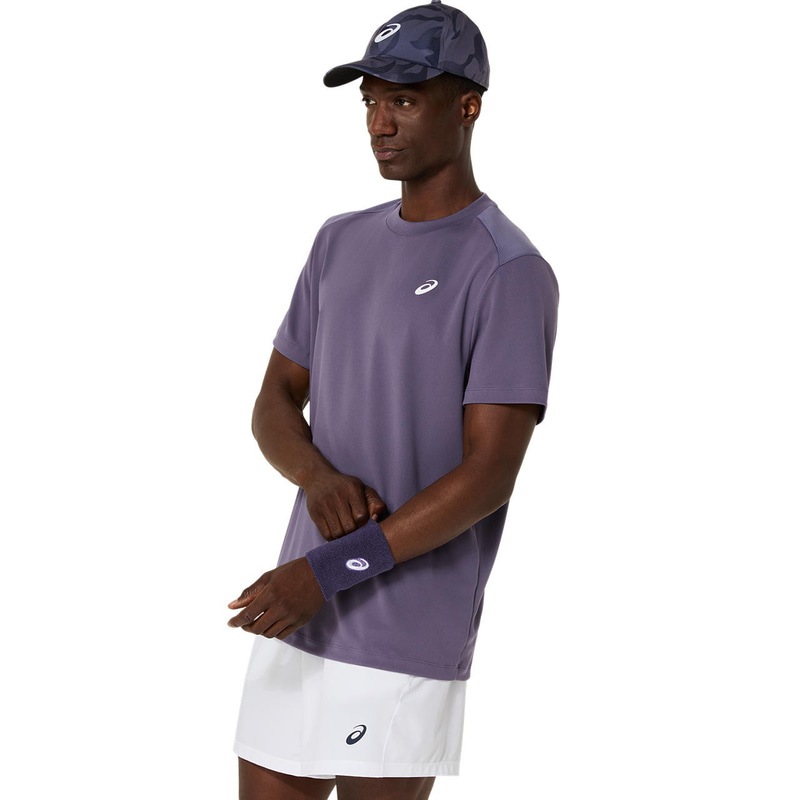 アシックス COURT SS TOP 2041A339-500 テニス メンズ 半袖トップス パープル ASICS