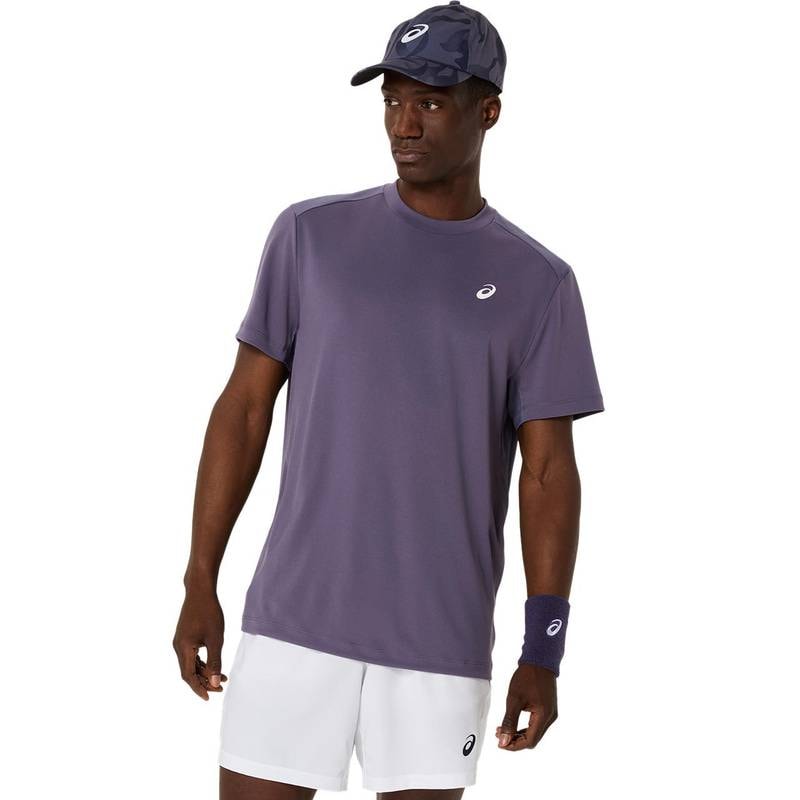 アシックス COURT SS TOP 2041A339-500 テニス メンズ 半袖トップス パープル ASICS