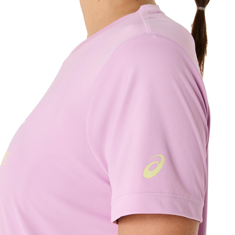 アシックス WOMEN COURT TENNIS GRAPHI 2042A322-701 テニス レディース 半袖トップス ピンク ASICS