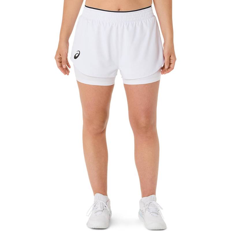 アシックス MATCH SHORT 2042A352-100 テニス レディース ショーツ ホワイト ASICS