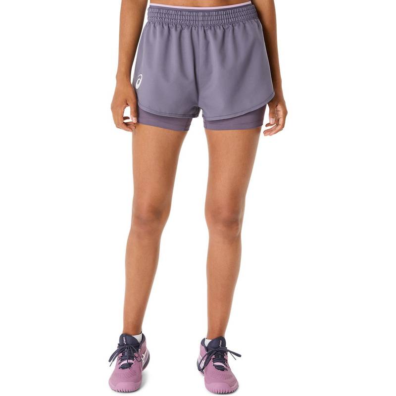 アシックス MATCH SHORT 2042A352-500 テニス レディース ショーツ パープル ASICS