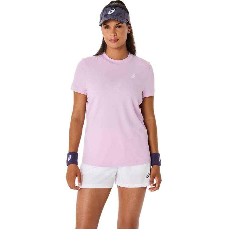 アシックス COURT SS TOP 2042A371-700 テニス レディース 半袖トップス ピンク ASICS