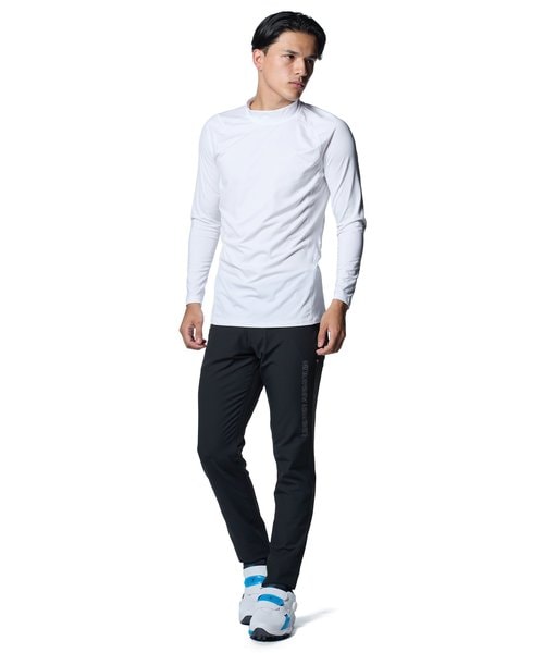 アンダーアーマー UAヒートギア フィッティド ロングスリーブ モック シャツ 1371672-100 White/HaloGray メンズ ゴルフ UNDER ARMOUR