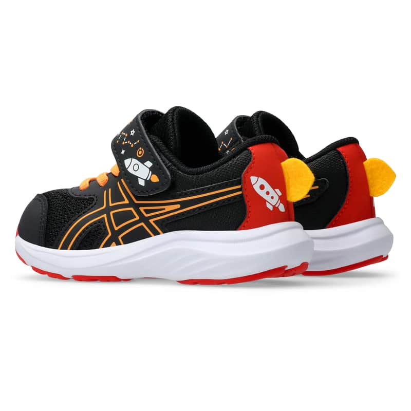 アシックス シューズ CONTEND 9 TS SCHOOL YARD BLACK/ORANGE POP 1014A365-001コンテンド スクール ランニング ジュニア キッズ ASICS