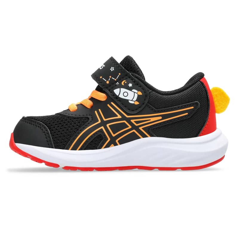 アシックス シューズ CONTEND 9 TS SCHOOL YARD BLACK/ORANGE POP 1014A365-001コンテンド スクール ランニング ジュニア キッズ ASICS