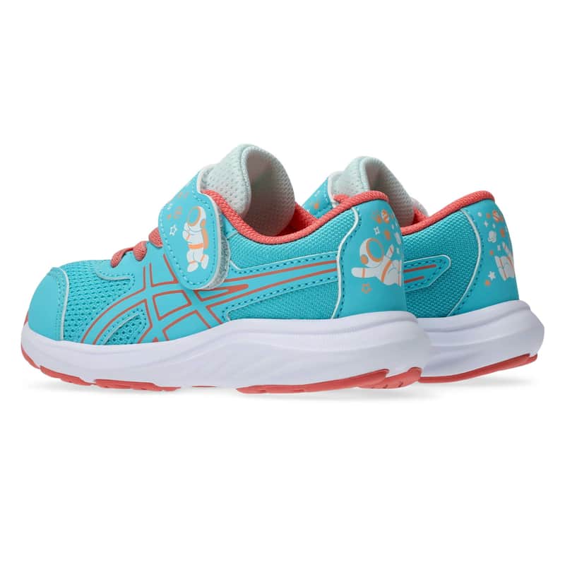 アシックス シューズ CONTEND 9 TS SCHOOL YARD ENERGY AQUA/PAPAYA 1014A365-400コンテンド スクール ランニング ジュニア キッズ ASICS