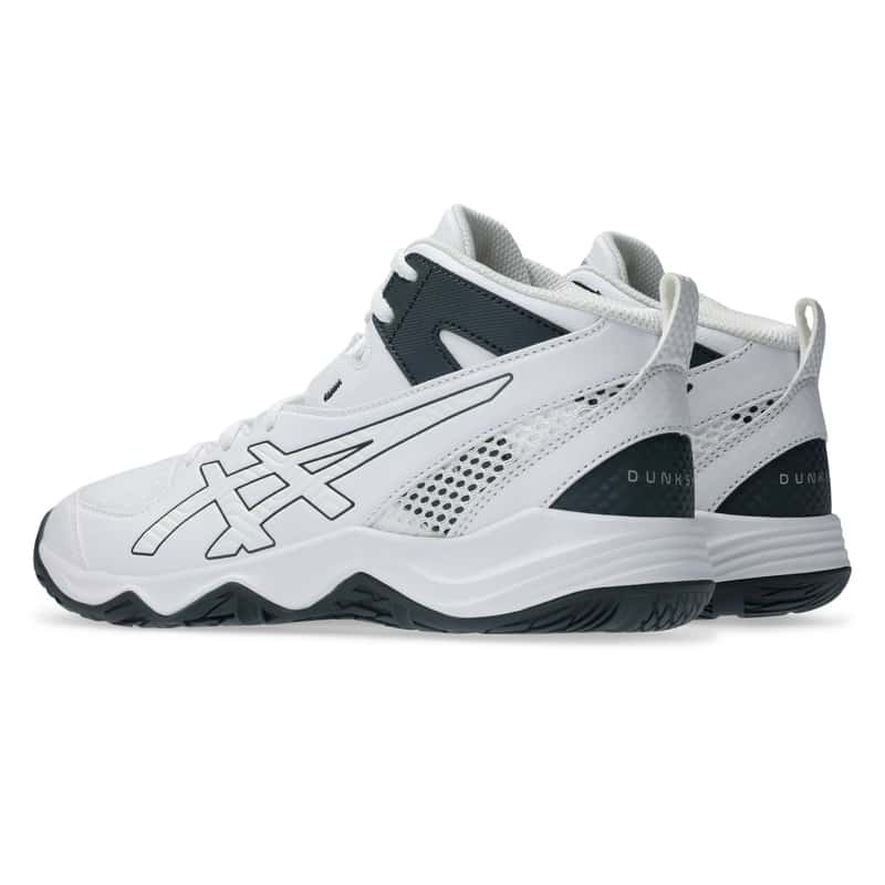 アシックス シューズ DUNKSHOT MB 10 WHITE/CARRIER GREY 1064A019-101ダンクショット バスケットボール ジュニア キッズ ASICS