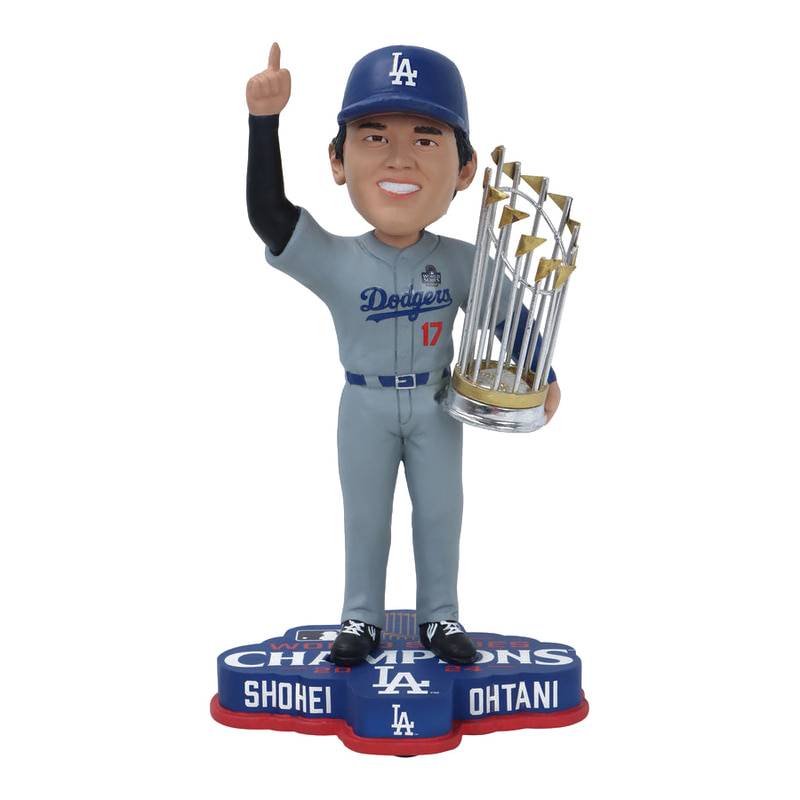 大谷翔平 ワールドシリーズチャンピオン ボブルヘッド 8インチ ロサンゼルス ドジャース 2024年 優勝 メジャーリーグ公認MLBグッズ  LOSANGELES DODGERS