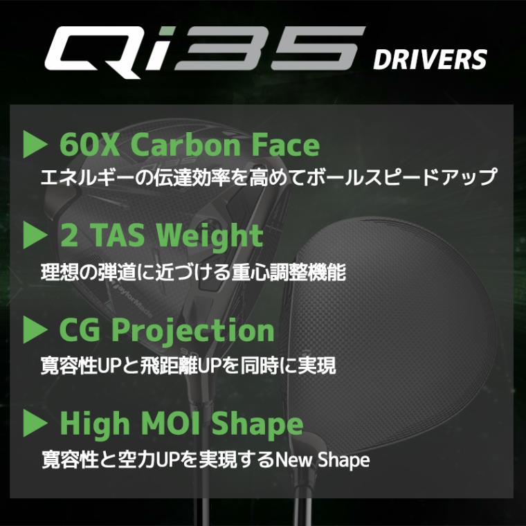 テーラーメイド Qi35 ドライバー Diamana Blue TM50 メンズ キューアイ35 カーボンシャフト DRIVER 日本正規品 2025年モデル