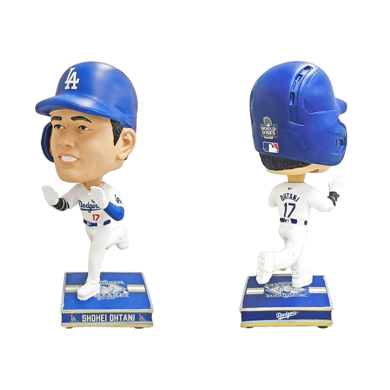 大谷翔平 ワールドシリーズチャンピオン miniビッグヘッド 4.5インチ 4体セット ロサンゼルス ドジャース 2024年 優勝 メジャーリーグ公認 ボブル