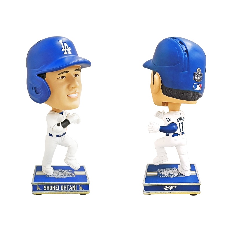 大谷翔平 ワールドシリーズチャンピオン miniビッグヘッド 4.5インチ 4体セット ロサンゼルス ドジャース 2024年 優勝 メジャーリーグ公認 ボブル
