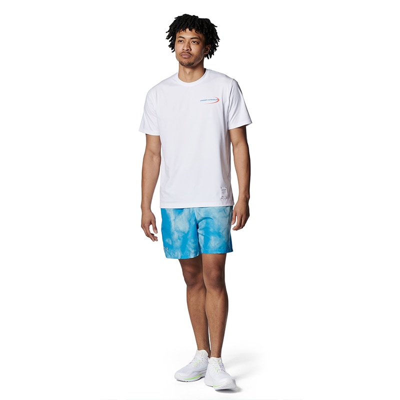 アンダーアーマー UAモチベート グラフィック ショートスリーブ Tシャツ 6001513-100 White メンズ トレーニング 