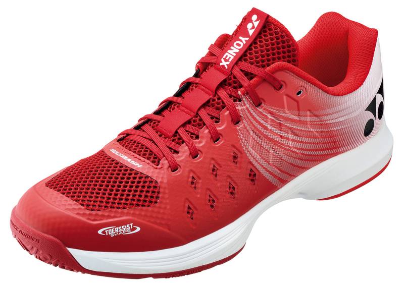 ヨネックス シューズ パワークッションエアラスダッシュ４ＧＣ ホワイト/レッド SHTAD4GC-114 テニス ユニ 男女兼用 YONEX