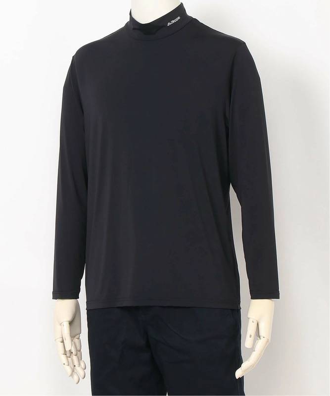 カッパ ハイネック長袖インナーシャツ ブラック 215359-BK メンズ Kappa コンプレッションウェア フィットネス トレーニング ヨガ ジム