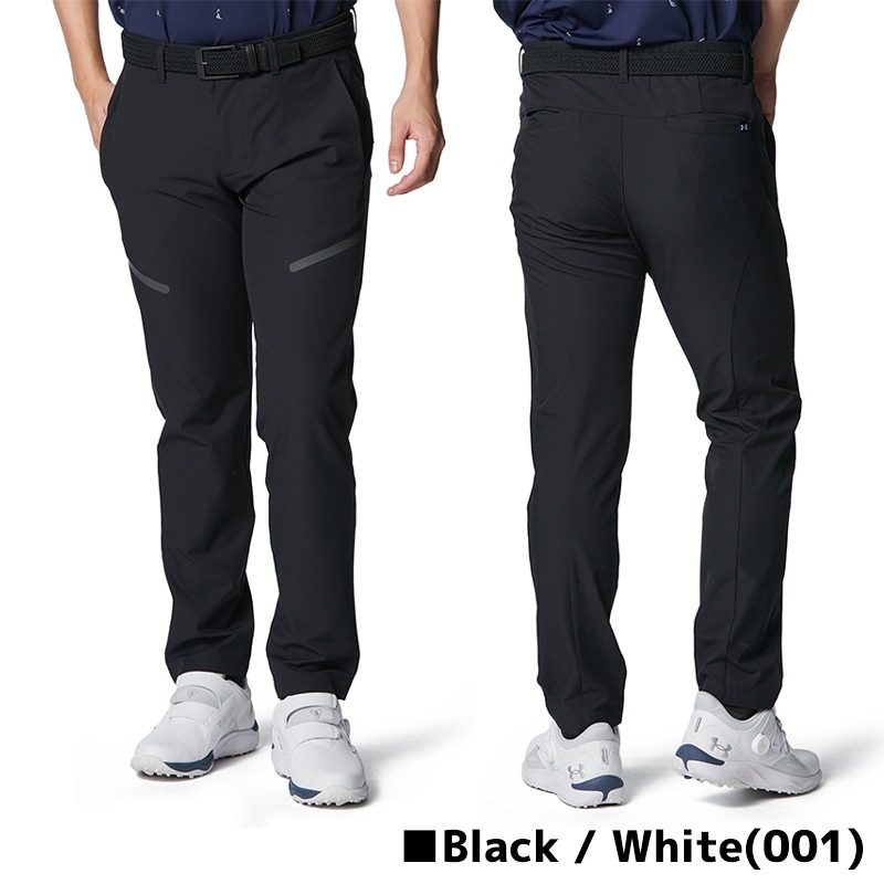 アンダーアーマー UAドライブ 3D テーパードパンツ 6001261 White/Black メンズ ゴルフ 練習 ゴルフ場 ラウンド ズボン ボトム UNDER ARMOUR