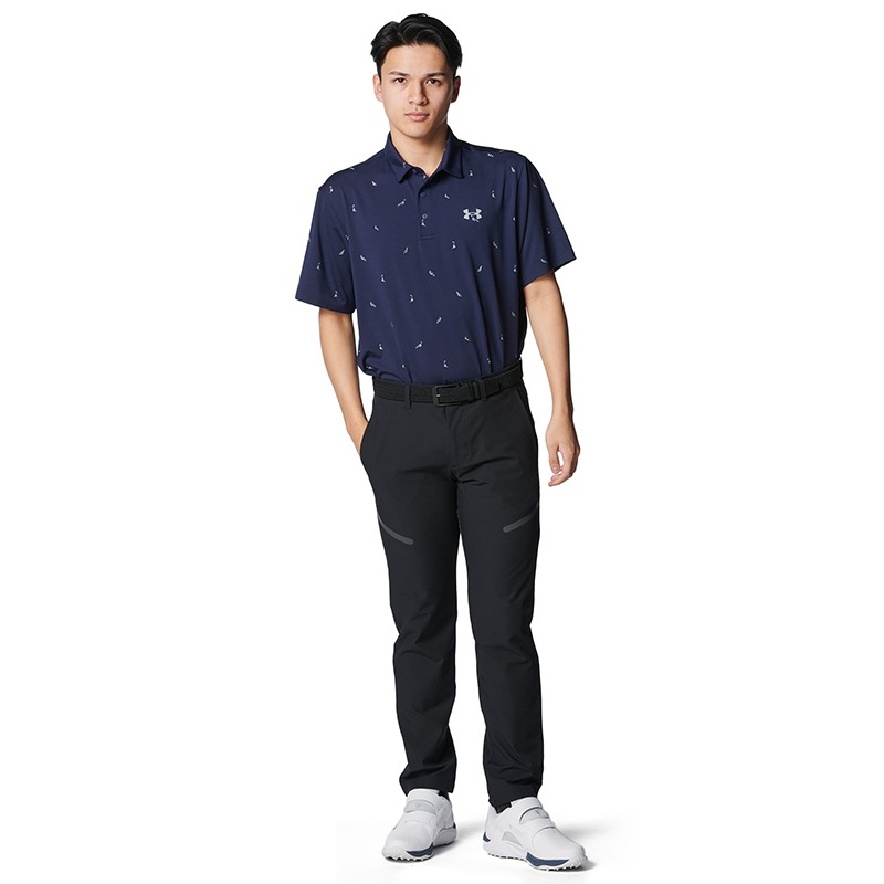 アンダーアーマー UAドライブ 3D テーパードパンツ 6001261 White/Black メンズ ゴルフ 練習 ゴルフ場 ラウンド ズボン ボトム UNDER ARMOUR