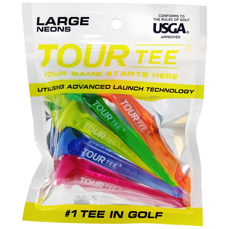 LITE TOUR TEE LARGE NEONS ライト ツアーティー ラージ ネオンズ 80mm 5本入り 使いやすい 初心者 プロ メンズ レディース ユニ USGAR&Aルール適合