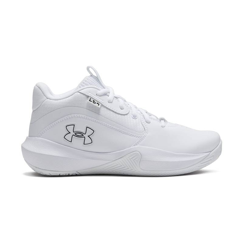 アンダーアーマー UAロックダウン7 AP 3028801-100 White / White / Black メンズ ホワイト系 UNDER ARMOUR バスケットボール キッズ ジュニア 子供 ユース