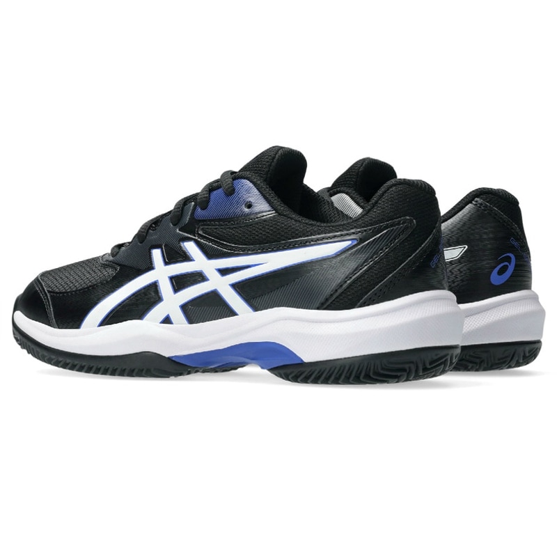 アシックス シューズ GEL-GAME GS CLAY/OC BLACK/WHITE 1044A082-001 2E相当 ゲルゲーム テニス ジュニア キッズ ASICS オムニ・クレー