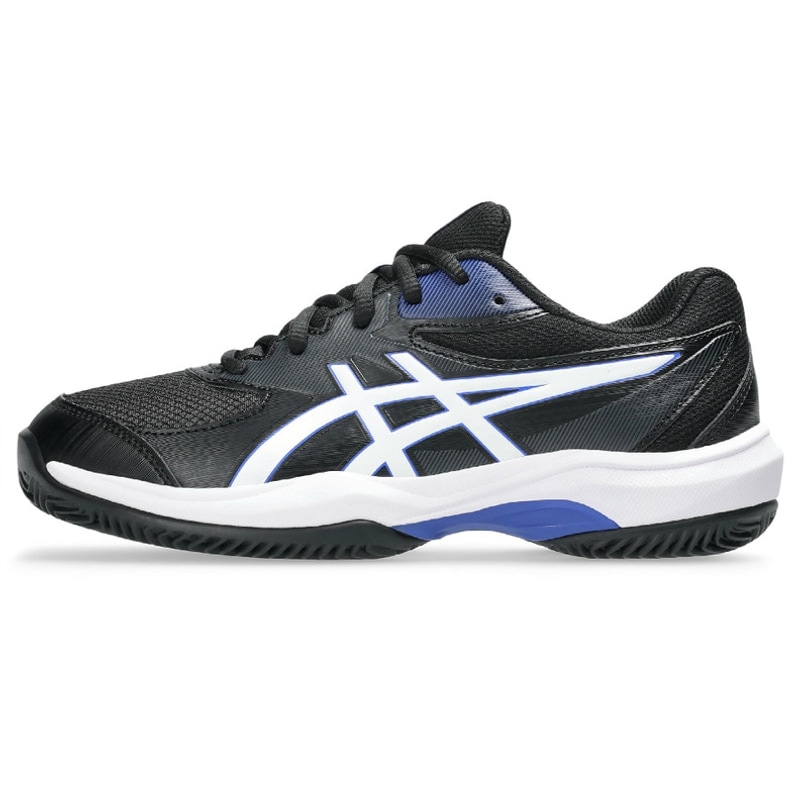 アシックス シューズ GEL-GAME GS CLAY/OC BLACK/WHITE 1044A082-001 2E相当 ゲルゲーム テニス ジュニア キッズ ASICS オムニ・クレー