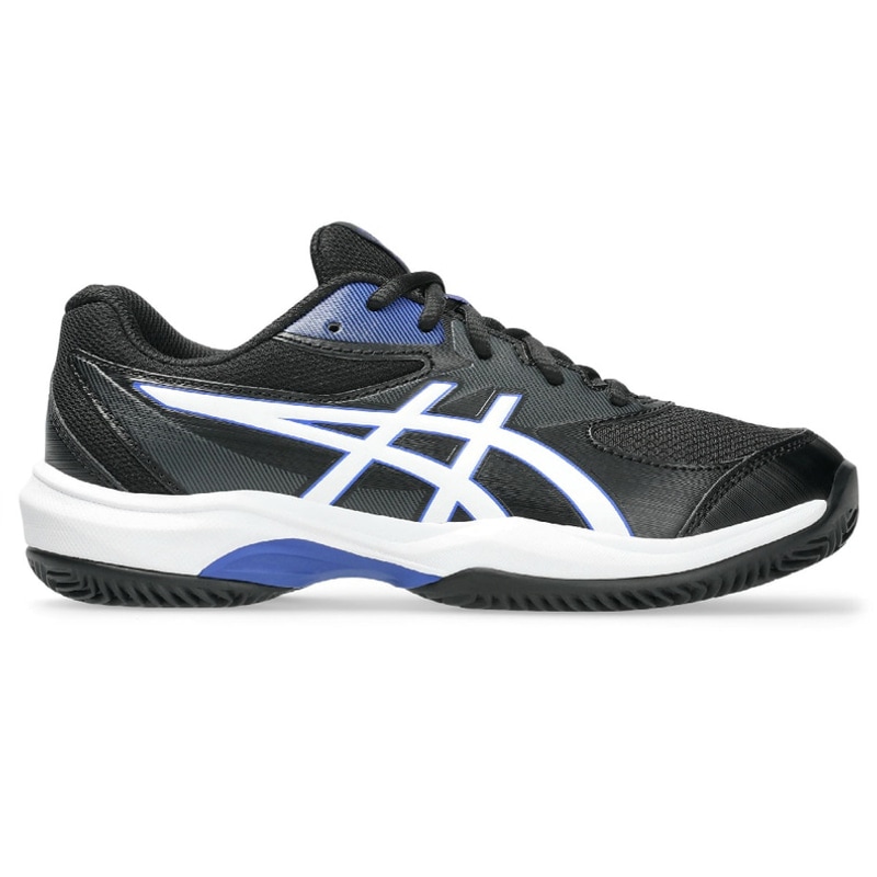 アシックス シューズ GEL-GAME GS CLAY/OC BLACK/WHITE 1044A082-001 2E相当 ゲルゲーム テニス ジュニア キッズ ASICS オムニ・クレー