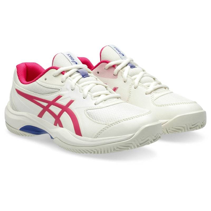アシックス シューズ GEL-GAME GS CLAY/OC Cream/Bright Rose 1044A082-102 2E相当 ゲルゲーム テニス ジュニア キッズ ASICS オムニ・クレー