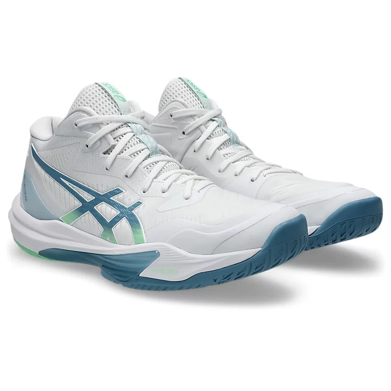 アシックス シューズ SKY ELITE FF MT 3 White/Saba Blue 1051A081-106スカイエリート バレー バスケット バドミントン メンズ ASICS