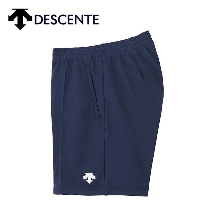 デサント バレーボールパンツ ネイビー DSP1600B NVY ユニ 男女兼用 ハーフパンツ クォーターパンツ 定番 ワンポイント DESCENTE [日本正規品]