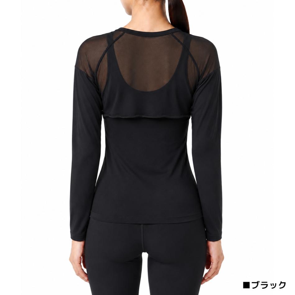 マリ・クレール スポーツインナー メッシュシャツ ボレロインナー 714985 marie claire 接触冷感 吸汗速乾 UVカット レイヤード 軽量スムース素材 ゴルフ