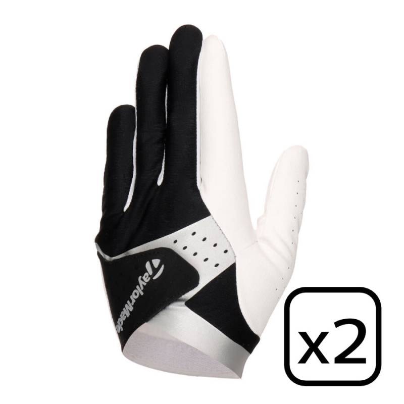 テーラーメイド ゴルフグローブ スマートクロス 2.0 UN148 ブラック×ホワイト 2枚セット 日本正規品 メンズ グローブ TaylorMade Golf