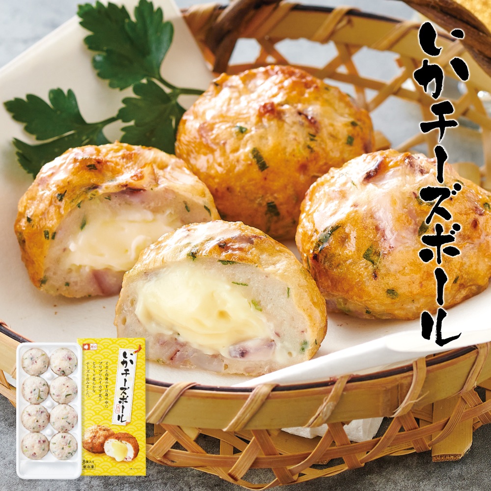 ★第2回ご当地冷凍食品大賞【銅賞】受賞★いかチーズボール1箱 (920)【冷凍】【単品のし・メッセージカード不可】