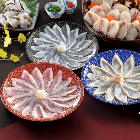 Fujifabric 詰め合わせ 送料無料】ふぐ刺身食べ比べ・ちりセット（SG-152）(冷凍)【お届けは26