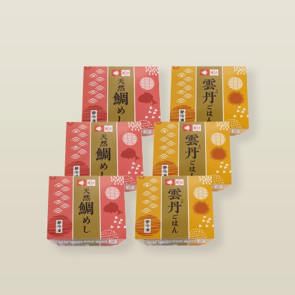 天然鯛めし・雲丹ごはん 各3個入(RM-3) 【冷凍】