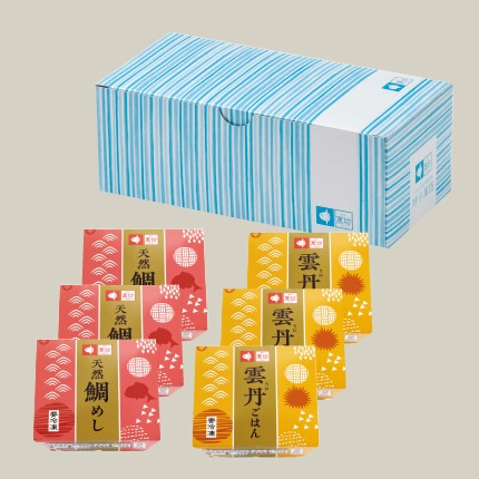 天然鯛めし・雲丹ごはん 各3個入(RM-3) 【冷凍】