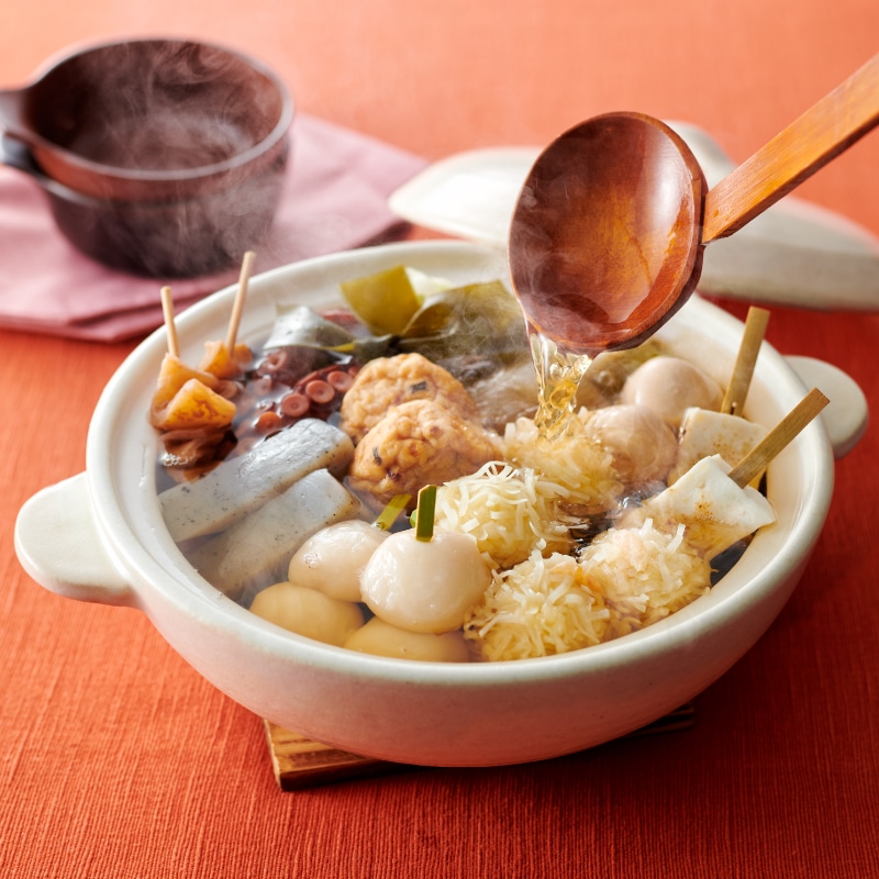 【送料無料】あご入り兵四郎だし入り 萬坊のおでんセット <OT-136>【ご購入特典付】「簡単おでんレシピ」も付けてお届け!!