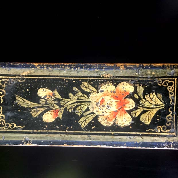 ハンドペインティング壁飾り ＊ブルーフラワー | シノワズリ