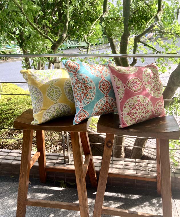 マンダリンオリジナルクッションカバー”Kaleidoscope