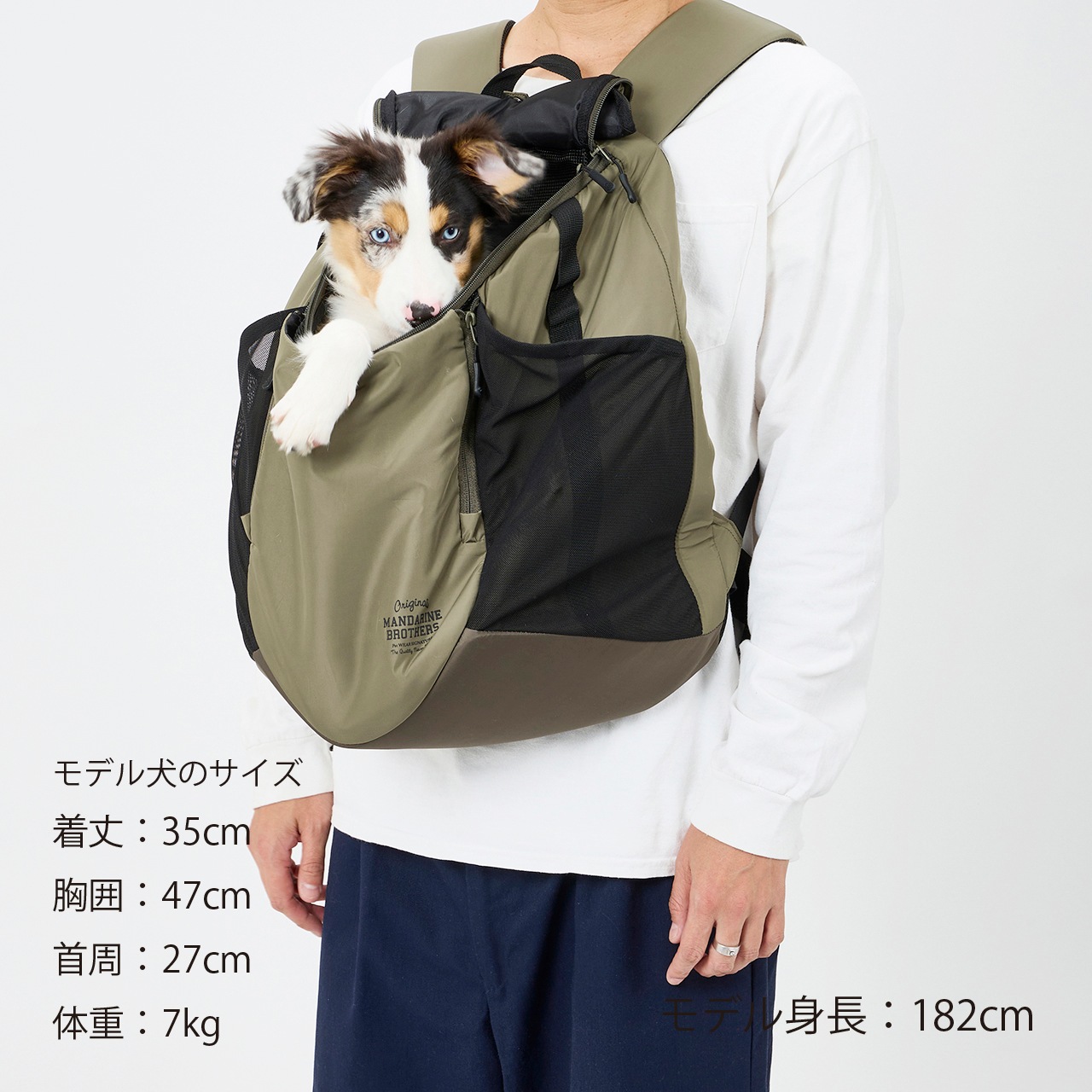 WINSTON HUG BAG LARGE | CARRY BAG | 犬服 MANDARINE BROTHERS