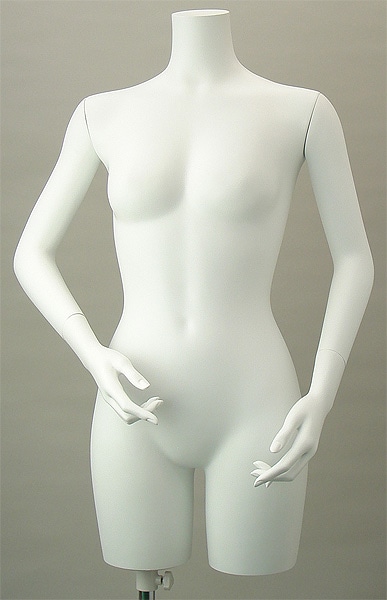 ミス＆ミセス リアルトルソー（11号・白・曲腕付）