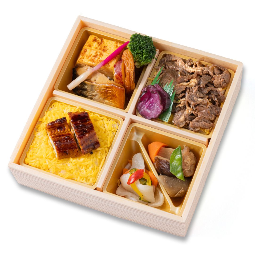 天草産黒毛和牛 牛すき&うなぎの松花堂